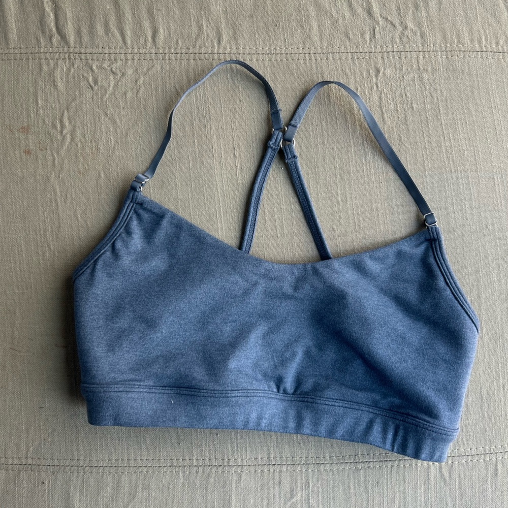 P'tula Blue Racerback Bra medium soft sports bra